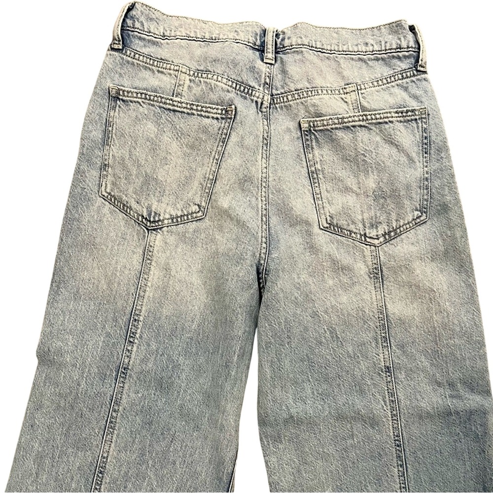 Arizona Jean Co Juniors Sz 11 High Rise Wide Leg Light Wash Jeans - Picture 8 of 8